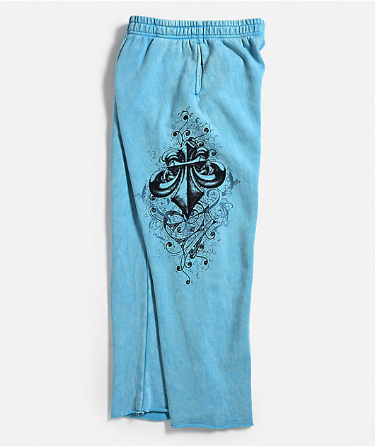 Affliction Kids Ice Blade Blue Wash Sweatpants