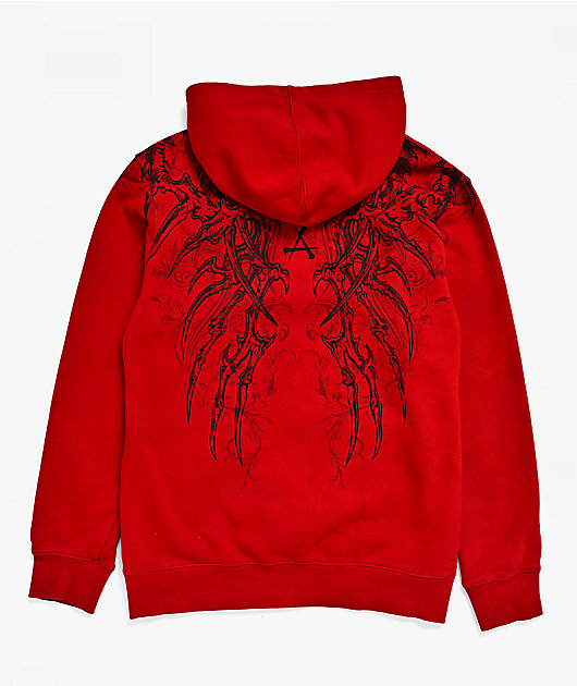 Affliction Kids Vertebrae Red Hoodie