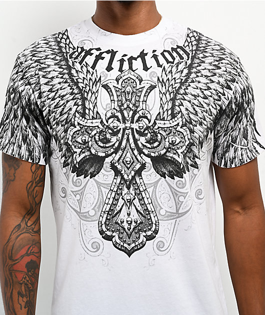 Affliction Kingdom White T-Shirt