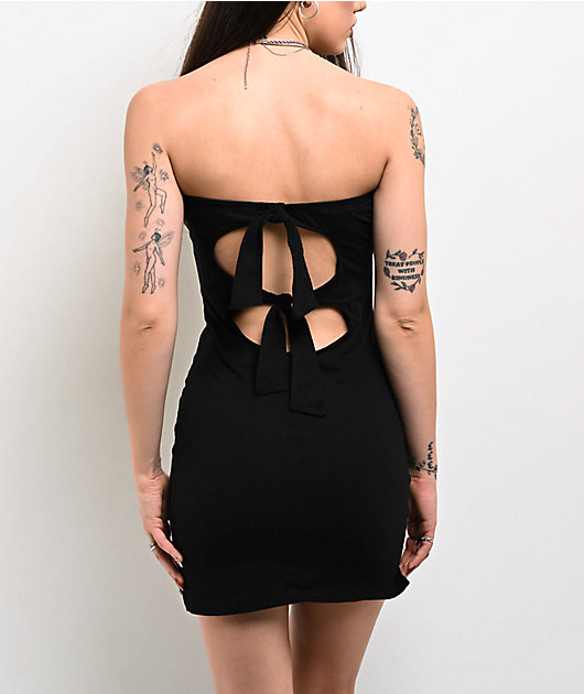 Affliction Liquid Signify Black Tube Dress