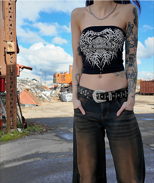 Affliction Liquid Signify Black Tube Top video