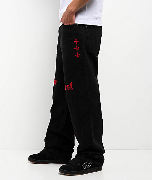 パンツ 00s affliction straight-leg jeans rock Affliction Mechanic Dark Wash Jeans | Zumiez