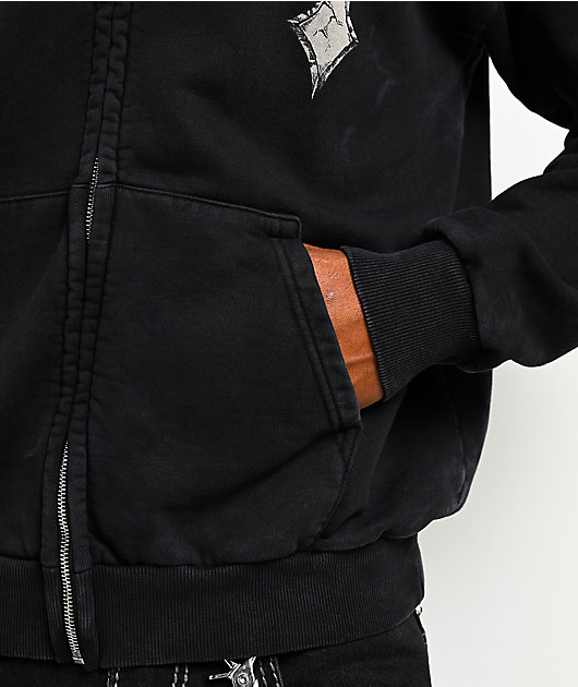 Affliction Live Fast Black Zip Hoodie