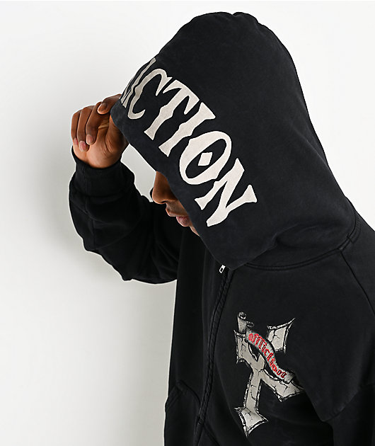 Affliction Live Fast Black Zip Hoodie