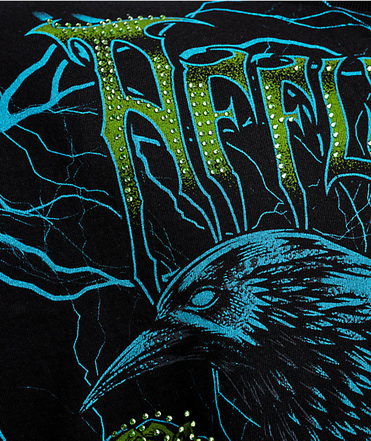 Affliction Midnight Curse Black Boxy T-Shirt