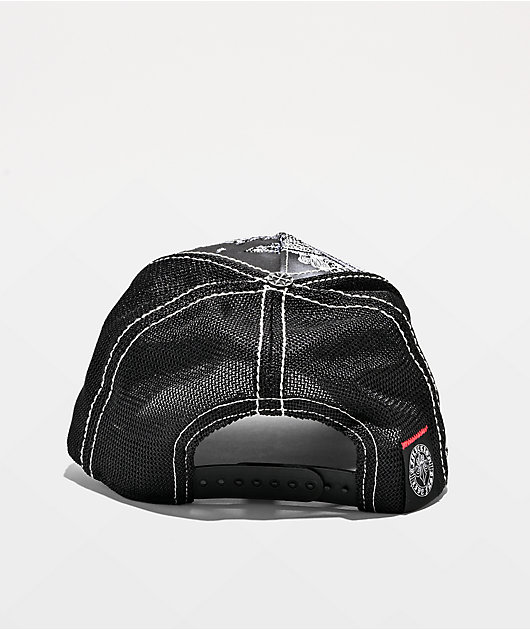 Affliction Mortal Veil Black Trucker Hat
