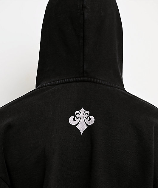 Affliction Night Screamer Black Wash Hoodie