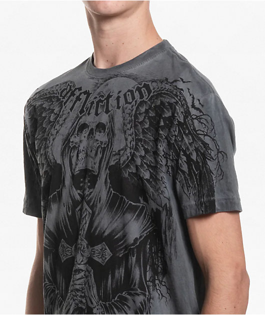 Affliction Nightmare Charcoal Wash T-Shirt