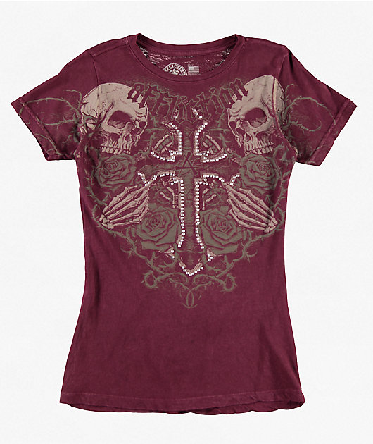 Affliction Poison Epilogue Red T-Shirt