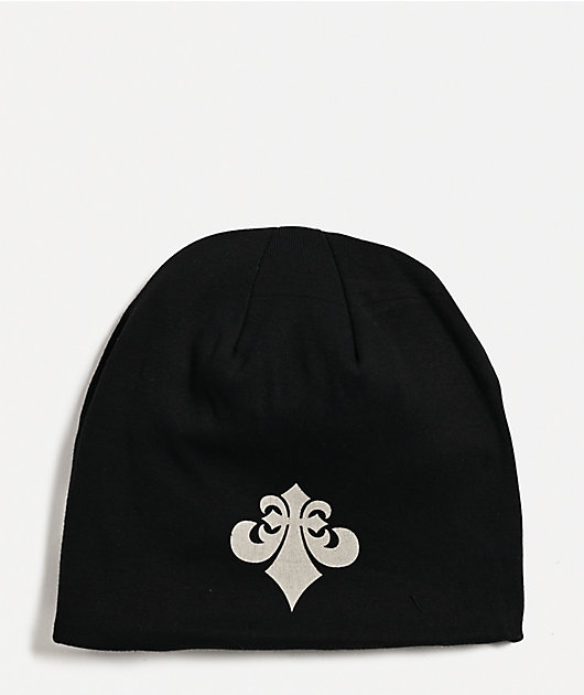 Affliction Primal Tech Black Reversible Skully Beanie