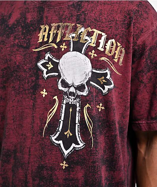 Affliction Prophet Red Wash T-Shirt