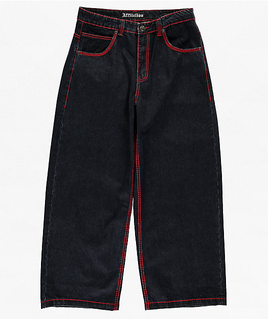 Affliction Reapers Web Dark Wash Ultra Wide Jeans