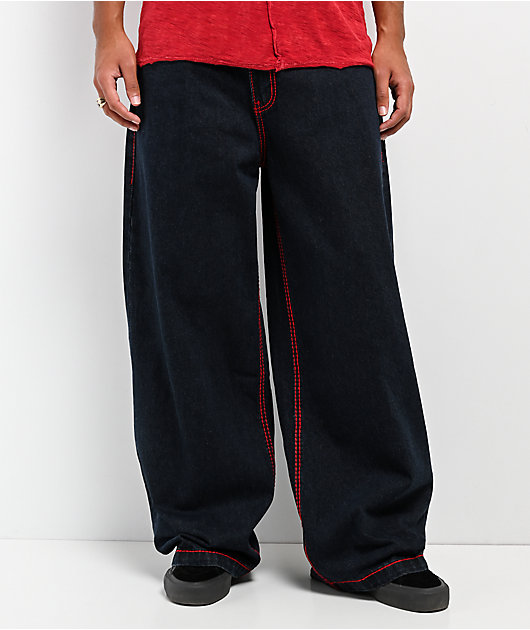 Affliction Reapers Web Dark Wash Ultra Wide Jeans