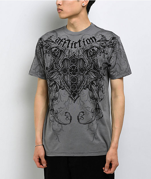 Affliction Repent Grey T-Shirt