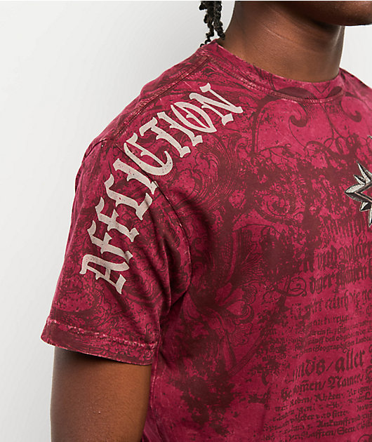 Affliction Rising Passage Red Wash T-Shirt