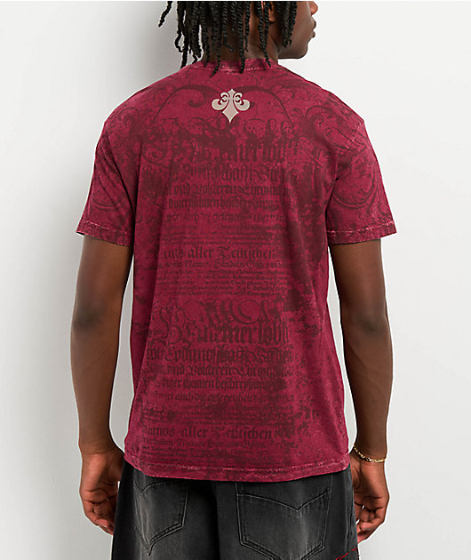 Affliction Rising Passage Red Wash T-Shirt