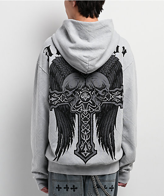 Affliction Seeker Grey Zip Hoodie | Zumiez