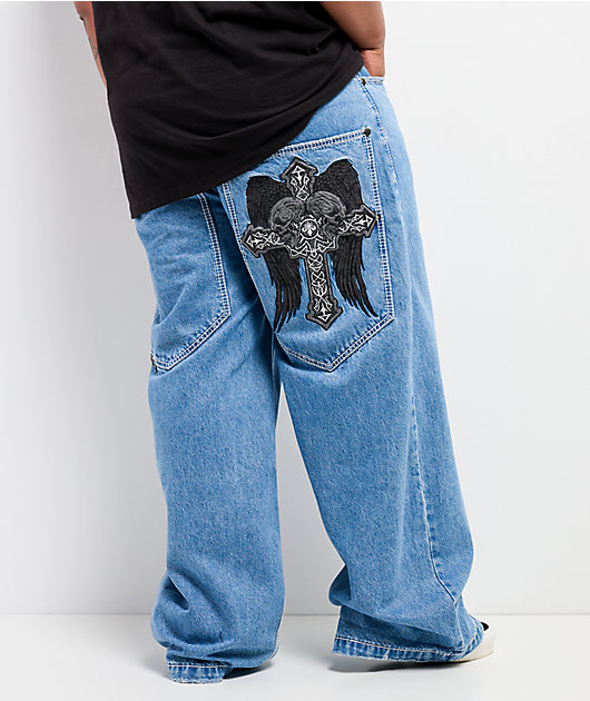Affliction Seeker Medium Wash Ultra Wide Jeans
