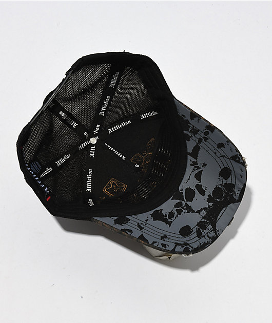 Affliction Spiker Brown & Black Trucker Hat