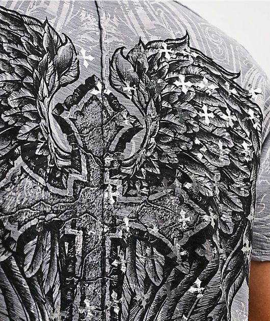 Affliction Stampede Grey T-Shirt