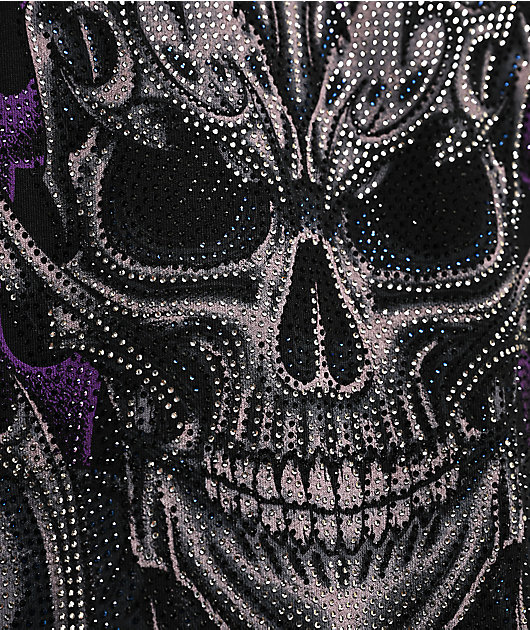 Affliction Theory Rhinestone Black T-Shirt
