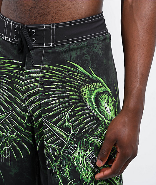 Affliction Toxic Wrath Black Board Shorts