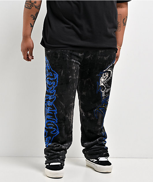Affliction Toxic Wrath Black Plush Lounge Pants