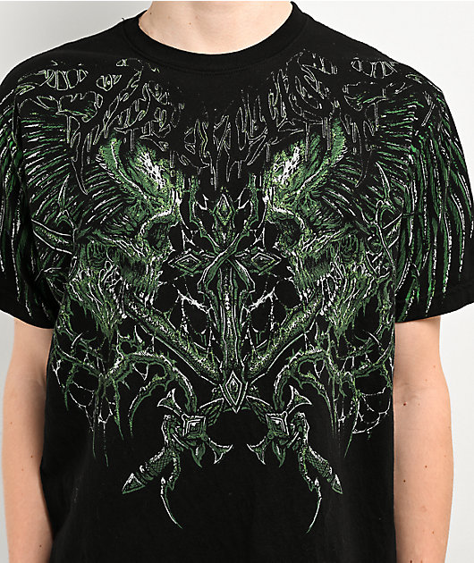 Affliction Toxic Wrath Black T Shirt Zumiez