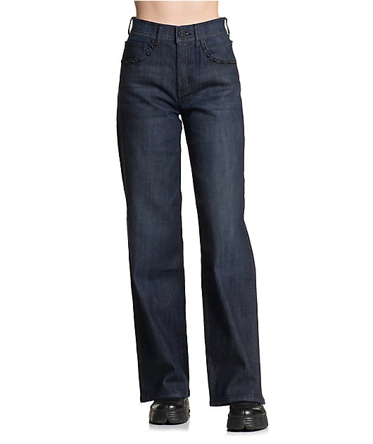 パンツ 00s affliction straight-leg jeans rock Affliction Twilight Blue Wash Straight Leg Jeans | Zumiez