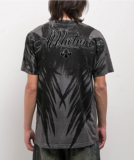 Affliction Vanquish Charcoal Wash T-Shirt 