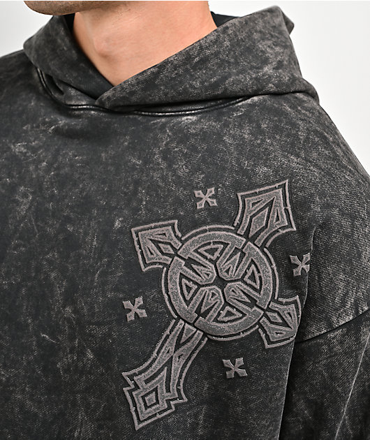 Affliction Vesper Black Wash Hoodie