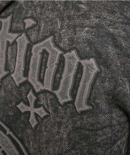 Affliction Vesper Black Wash Hoodie