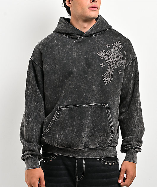 Affliction Vesper Black Wash Hoodie