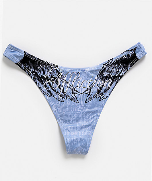 Affliction Victoria Blue Bikini Bottom