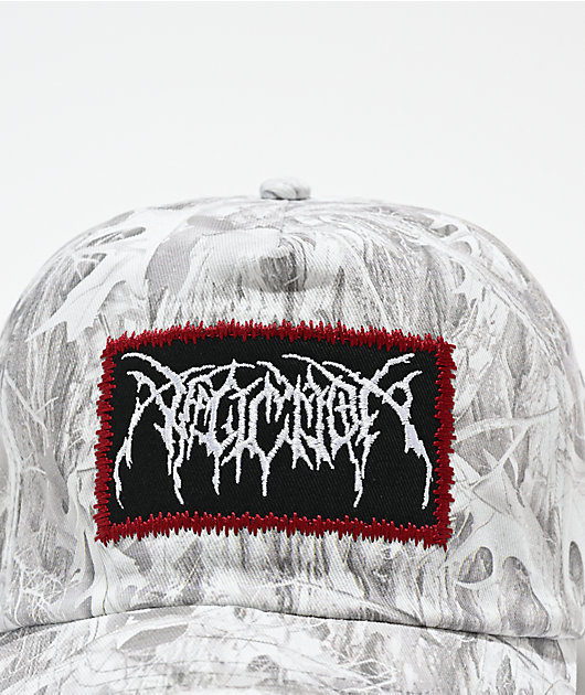 Affliction White Camo Strapback Hat