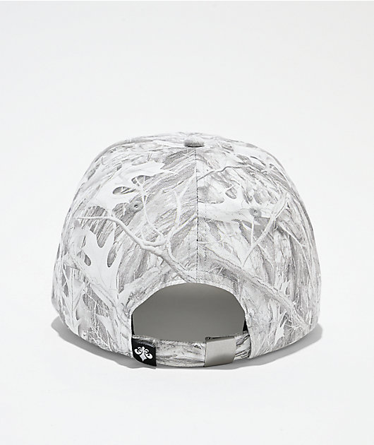 Affliction White Camo Strapback Hat