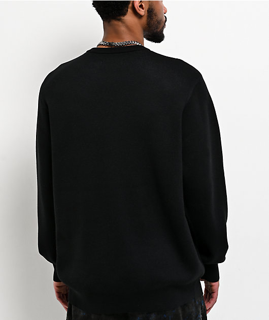 Affliction Winged Up Black Sweater