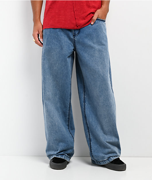 Affliction Wings Medium Wash Wide Leg Jeans