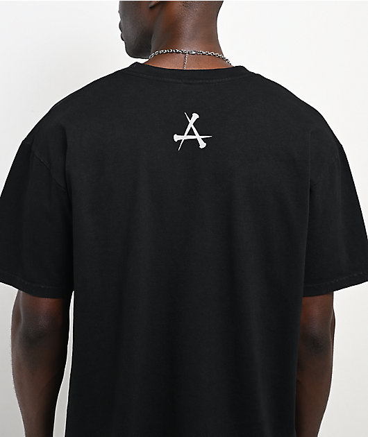 Affliction Withered Scorn Black Wash T-Shirt