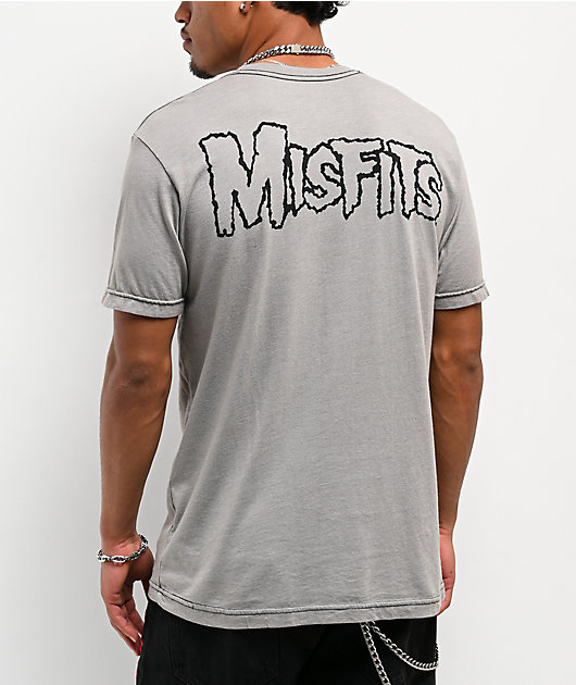 Affliction x Misfits Reaper Grey T-Shirt | Zumiez