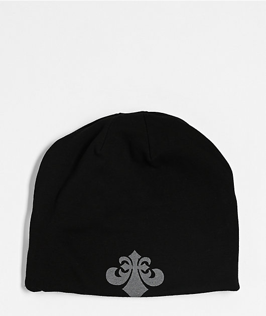Affliction x Misfits Wings Black Reversible Skully Beanie | Zumiez
