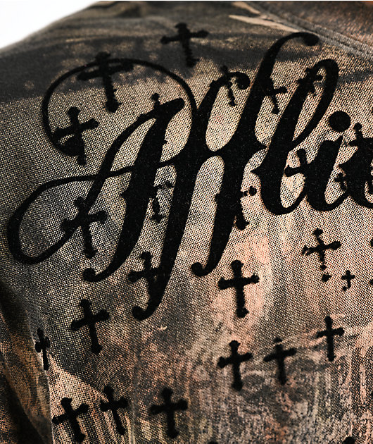 Affliction x Rogue Dagger Black Wash T-Shirt