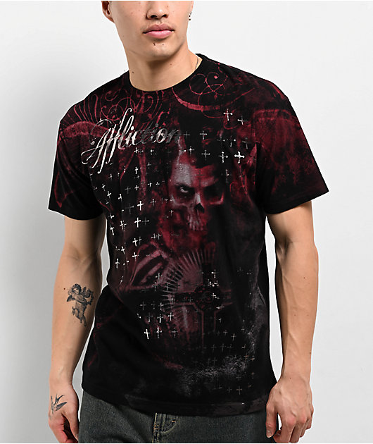 Affliction x Rogue Darkness Black T-Shirt | Zumiez