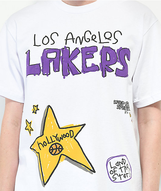 Men's After School Special White Los Angeles Lakers Shorts