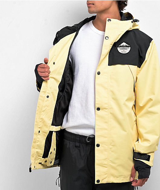 Airblaster Guide Shell Yellow 15K Snowboard Jacket Zumiez