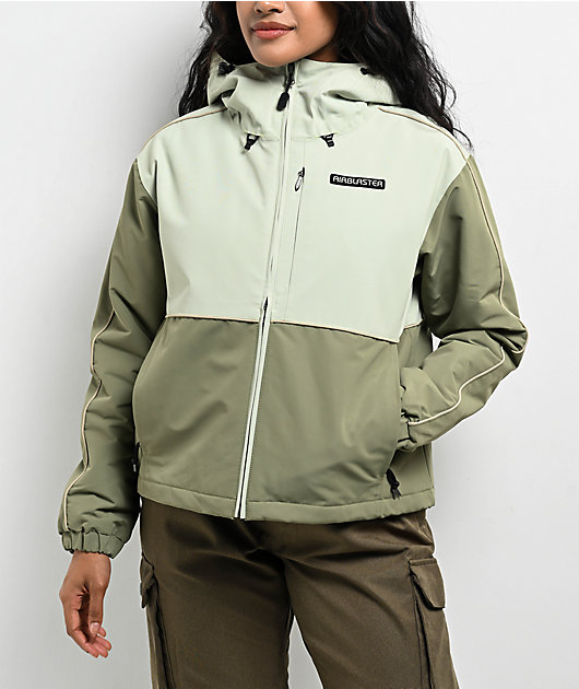 スノーボード airblaster LADY STORM CLOAK Women's Snowboard Ski Jacket Medium White Dark Navy