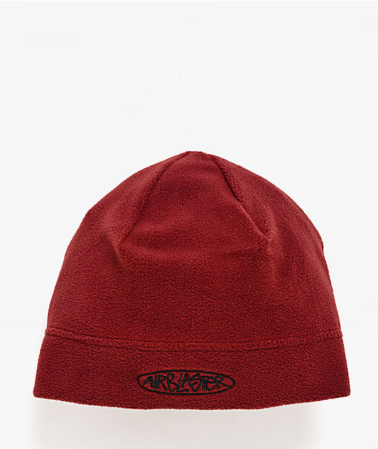 Airblaster Micro Fleece Watch Cap Oxblood Skully Beanie