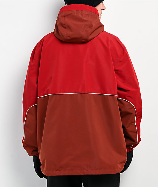 Airblaster Shifty Pullover Red 10K Snowboard Jacket | Zumiez