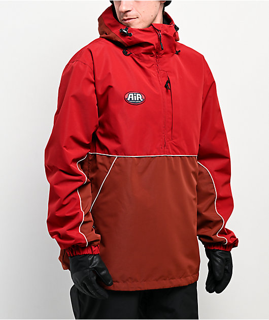 Airblaster Shifty Pullover Red 10K Snowboard Jacket | Zumiez