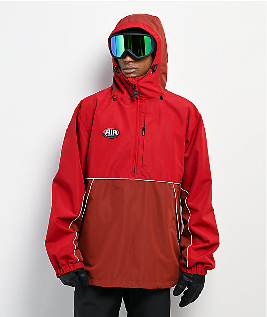 Airblaster Shifty Pullover Red 10K Snowboard Jacket | Zumiez